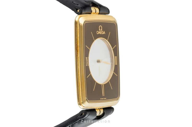 Omega La Magique 18 ct gold quartz men's watch 191.8523 Vintage [2601823]