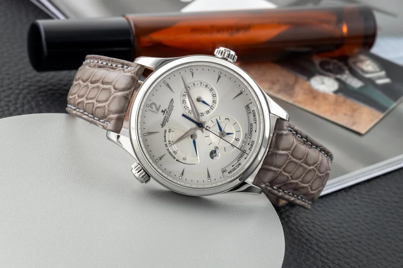 Jaeger LeCoultre Master Geographic steel automatic men's watch Q1428421, 176.8.29.S [2603361]