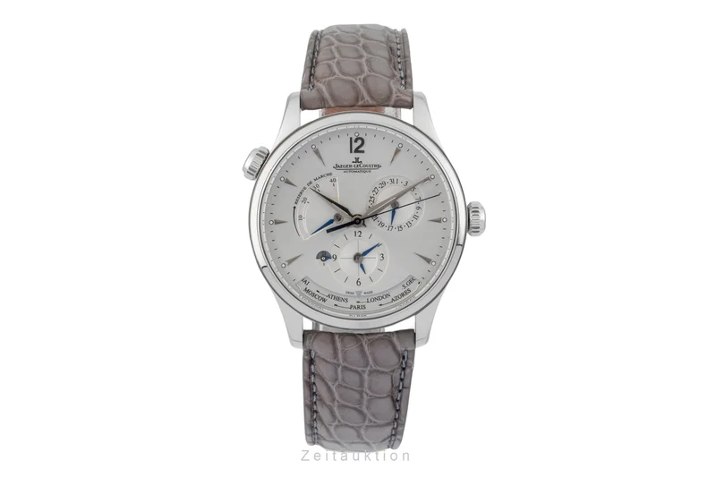 Jaeger LeCoultre Master Geographic steel automatic men's watch Q1428421, 176.8.29.S [2603361]