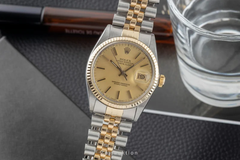 Rolex Datejust steel / gold automatic men's watch 16013 Vintage [2603100]