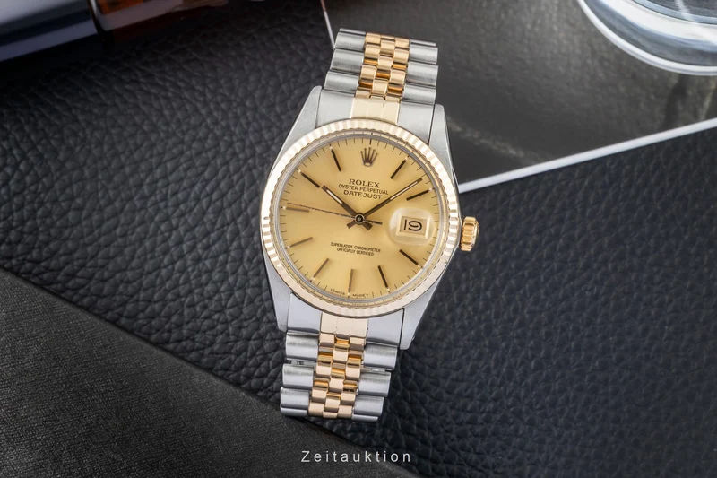 Rolex Datejust steel / gold automatic men's watch 16013 Vintage [2603100]