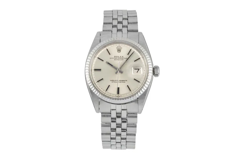Rolex Datejust steel / white gold automatic men's watch 1601 Vintage [2603103]