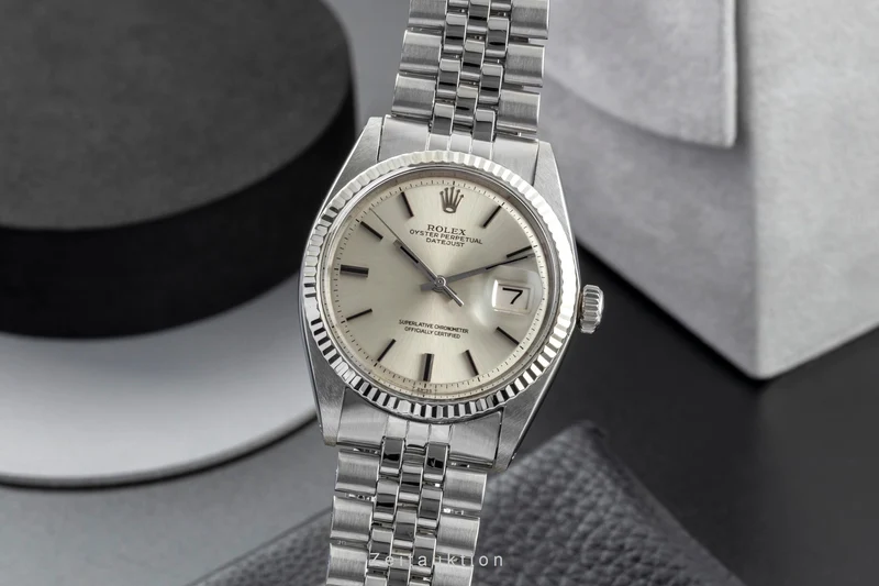 Rolex Datejust steel / white gold automatic men's watch 1601 Vintage [2603103]