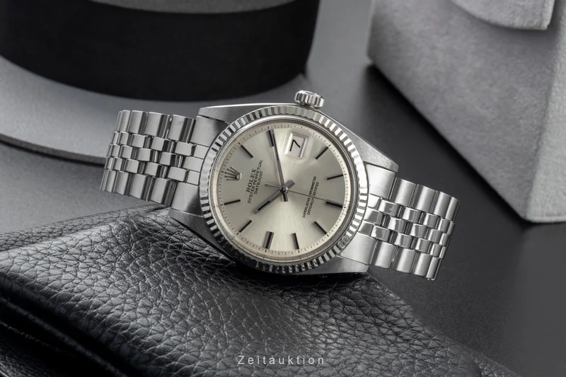 Rolex Datejust steel / white gold automatic men's watch 1601 Vintage [2603103]