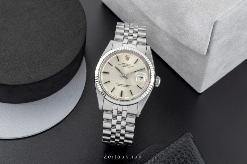 Rolex Datejust steel / white gold automatic men's watch 1601 Vintage [2603103]