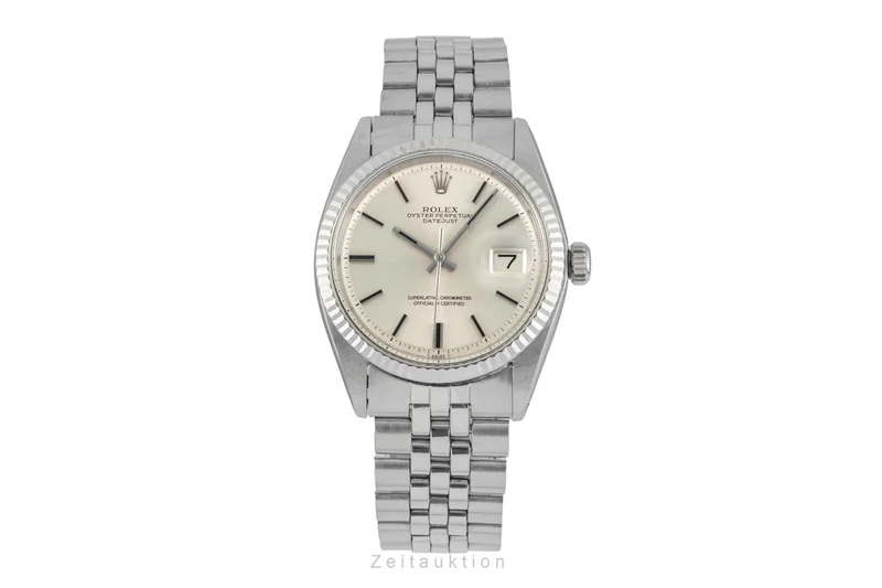 Rolex Datejust steel / white gold automatic men's watch 1601 Vintage [2603103]