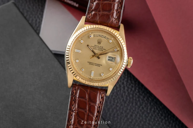 Rolex Day-Date 18 ct gold automatic men's watch 1803 Vintage [2602554]