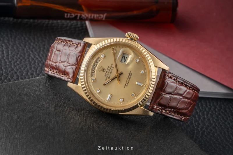 Rolex Day-Date 18 ct gold automatic men's watch 1803 Vintage [2602554]