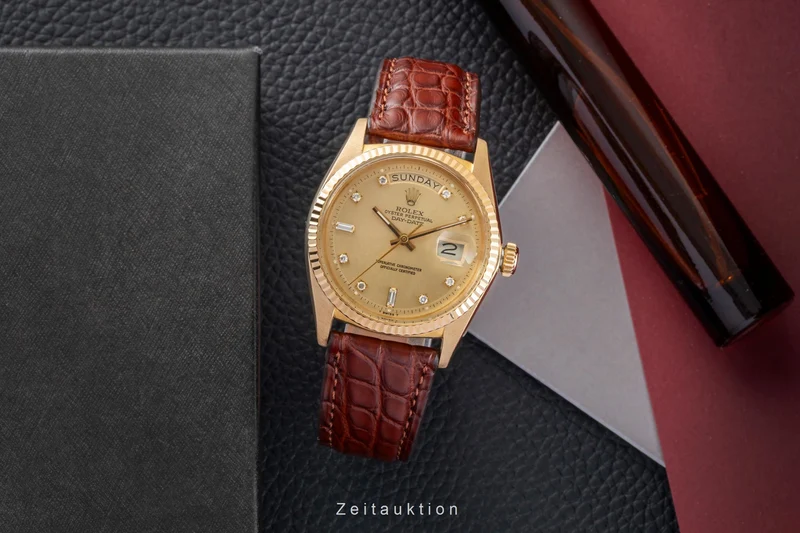 Rolex Day-Date 18 ct gold automatic men's watch 1803 Vintage [2602554]