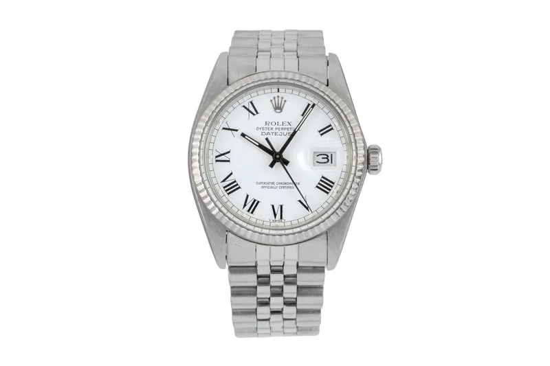 Rolex Datejust steel / white gold automatic men's watch 16014 Vintage [2602899]