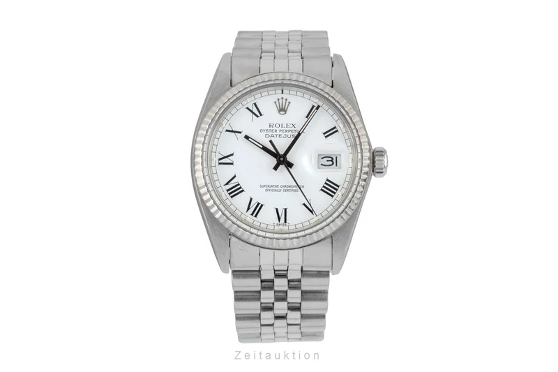 Rolex Datejust steel / white gold automatic men's watch 16014 Vintage [2602899]