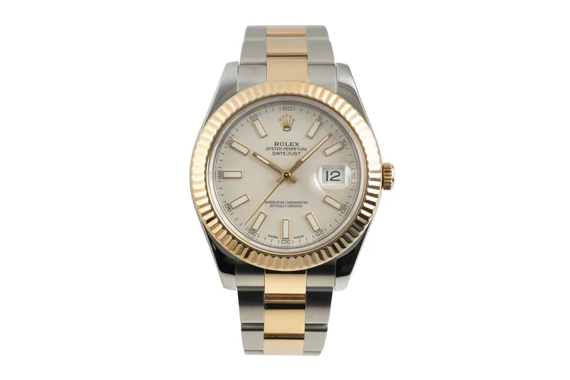 Rolex Datejust steel / gold automatic men's watch 116333 [2603784]
