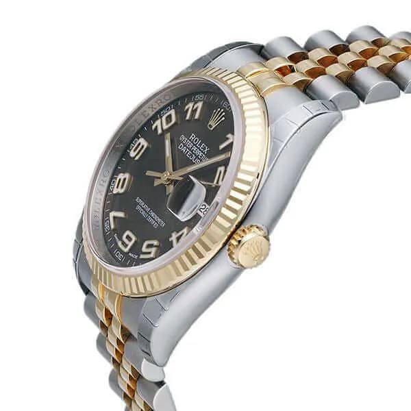 Rolex Datejust 36 116233 Bronze Arabisch Jubile-Band