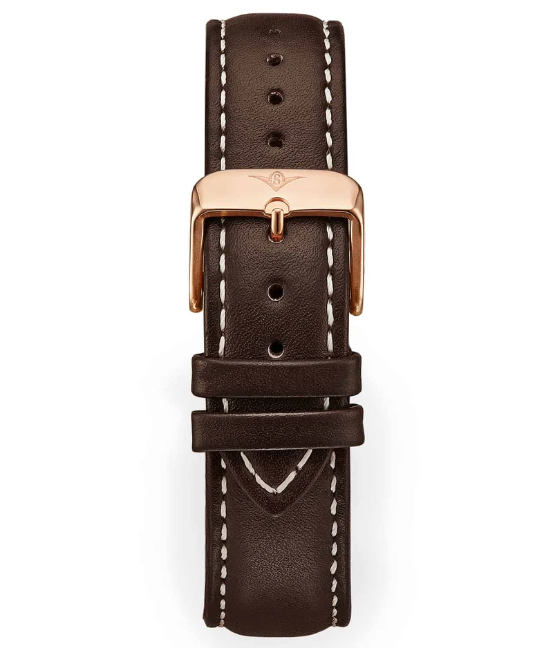 Stührling Genuine Leather Brown 20mm Strap
