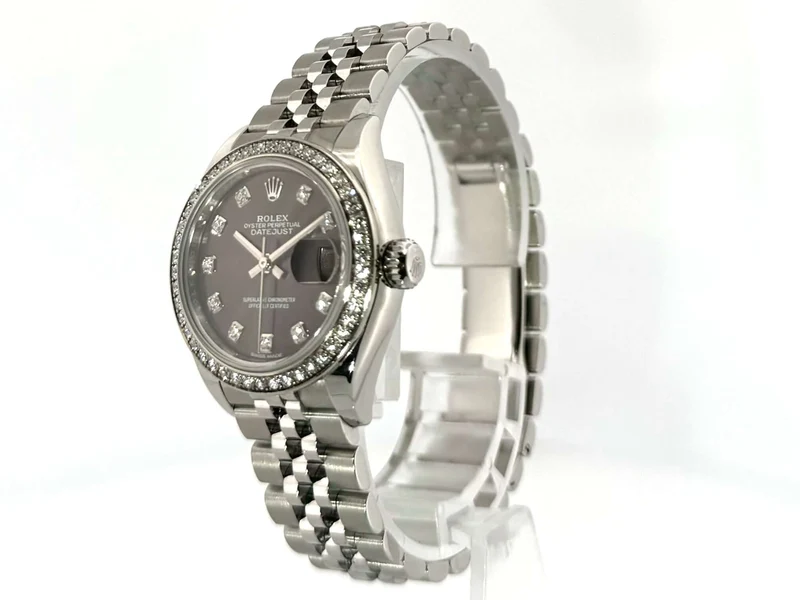 Rolex Datejust 28 Ref. 279384RBR Rhodium Diamant Jubile-Band