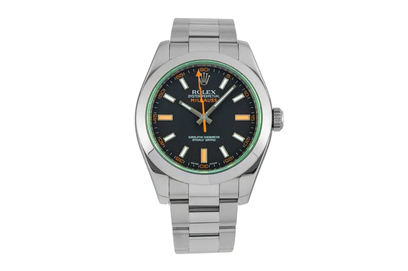 Rolex Milgauss steel automatic men's watch 116400GV [2603492]