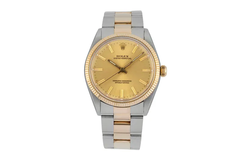 Rolex Oyster Perpetual steel / gold automatic men's watch 1005 [2603092]
