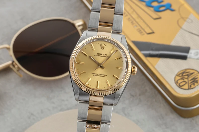 Rolex Oyster Perpetual steel / gold automatic men's watch 1005 [2603092]