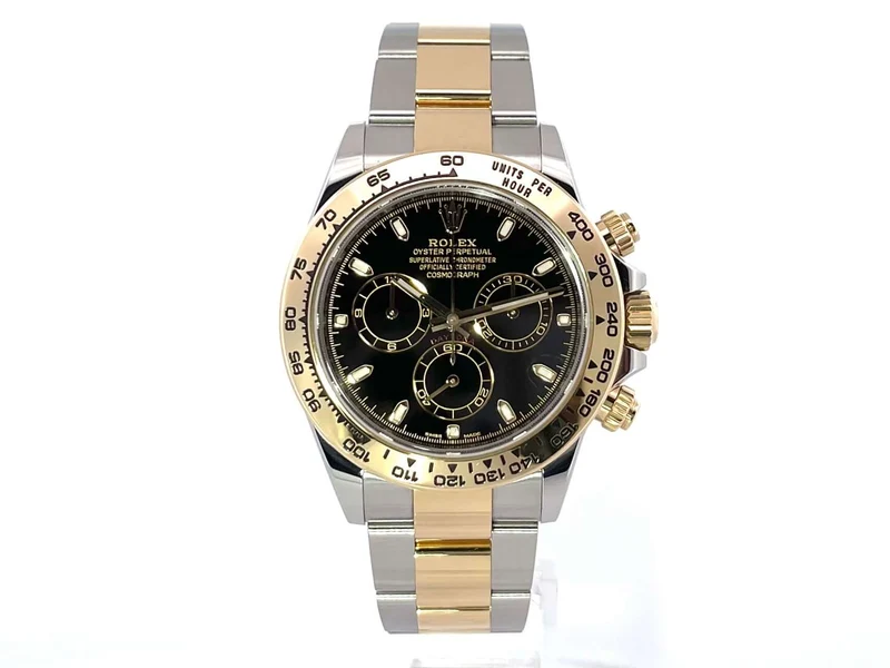 Rolex Daytona Edelstahl - Gelbgold 116503 Schwarz