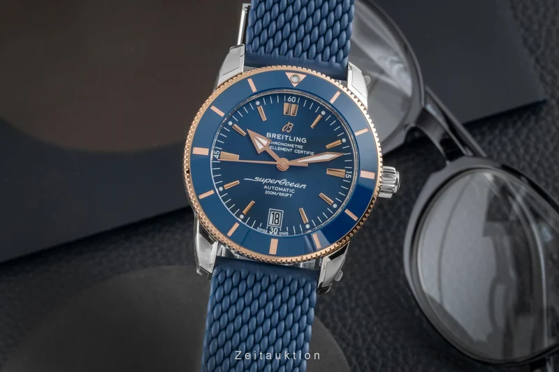 Breitling Superocean Heritage 42 steel / gold automatic men's watch UB2010161C1S1 LP: 7200EUR [2603726]