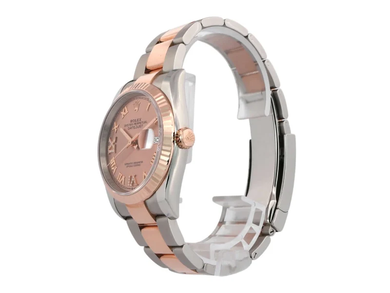 Rolex Datejust 36 Oystersteel Everose-Gold 126231 Pink Römisch Diamant