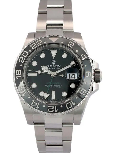 Rolex GMT-Master II Edelstahl Ref. 126710GRNR