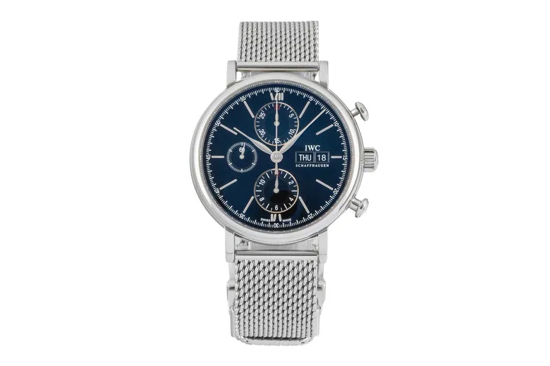 IWC Portofino chronograph steel automatic men's watch IW391010 [2603735]