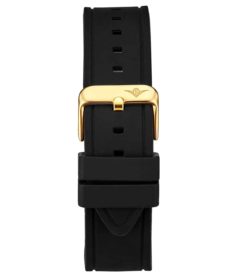 22mm Silicone Black Rubber Sport 22mm Strap