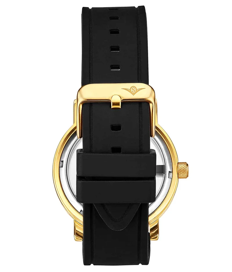 22mm Silicone Black Rubber Sport 22mm Strap