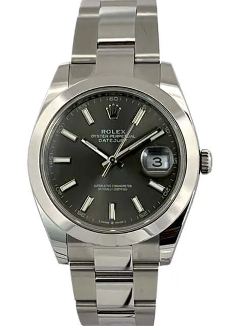 Rolex Datejust 41 Edelstahl 126300 Rhodium