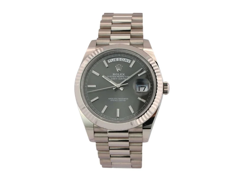 Rolex Day-Date 40 18 kt Weißgold 228239 Rhodium
