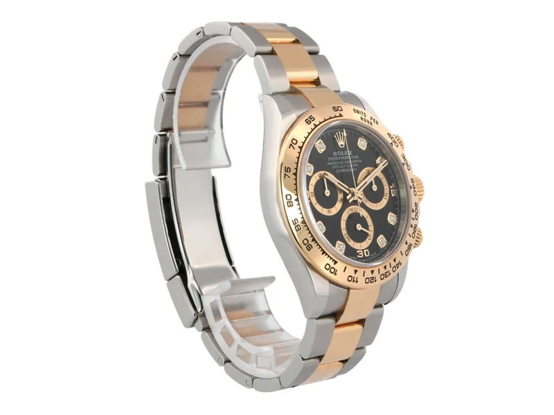 Rolex Daytona Edelstahl Gelbgold 116503 Schwarz Diamant