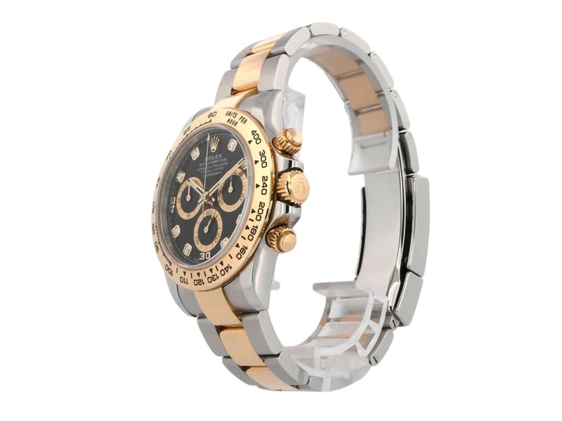 Rolex Daytona Edelstahl Gelbgold 116503 Schwarz Diamant