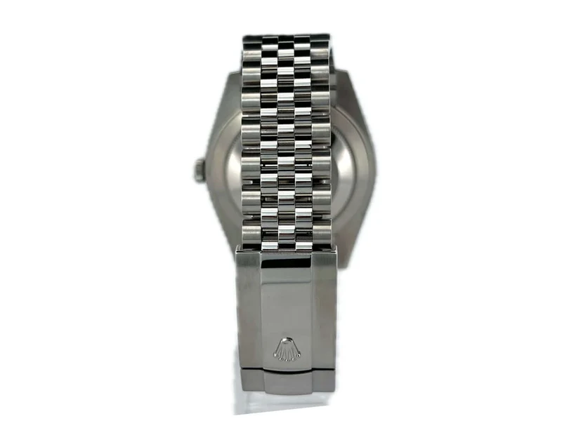 Rolex Datejust 41 Edelstahl Weißgold 126334 Schwarz Diamant Jubile-Band