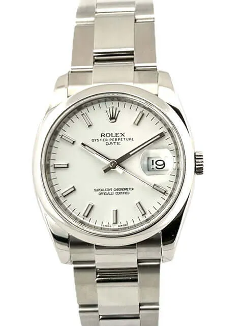 Rolex Oyster Perpetual Date 34 Ref. 115200 Weiß