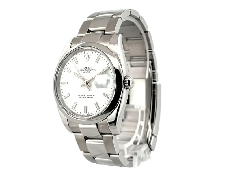 Rolex Oyster Perpetual Date 34 Ref. 115200 Weiß
