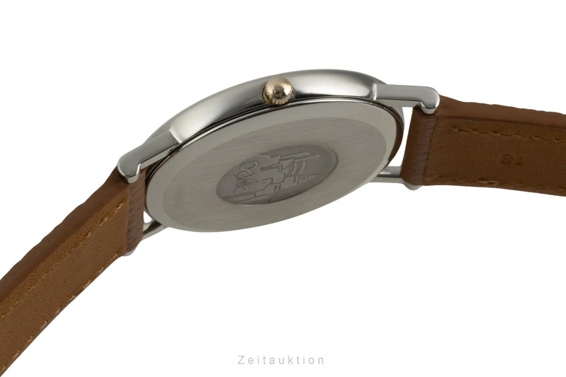 Omega De Ville steel / gold quartz men's watch 196.2430 Vintage [2603179]