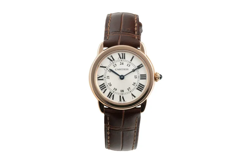 Cartier Ronde Solo 18 ct red gold quartz women's watch W6701007 [2603772]