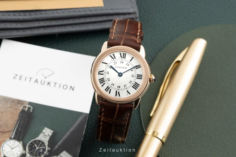 Cartier Ronde Solo 18 ct red gold quartz women's watch W6701007 [2603772]