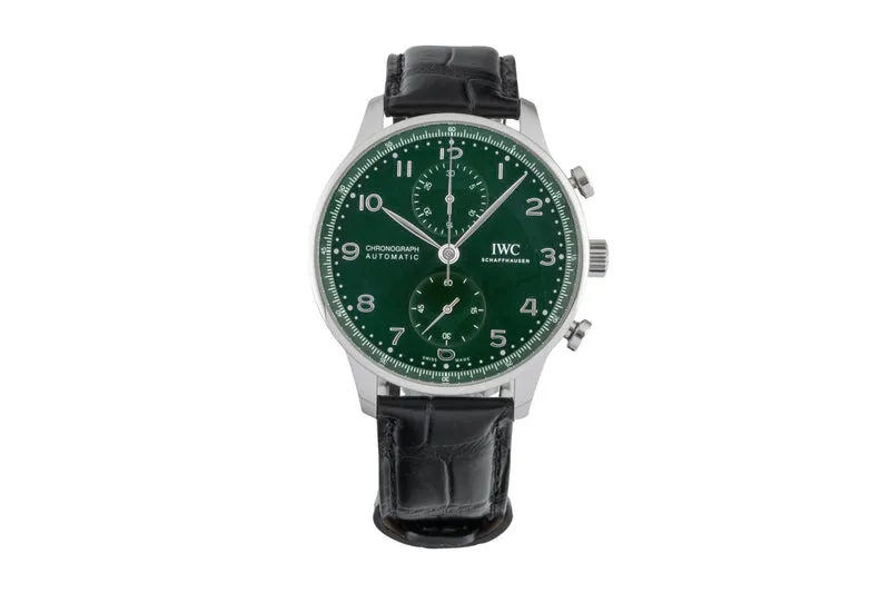 IWC Portugieser chronograph steel automatic men's watch IW371615 LP: 9100EUR [2603212]
