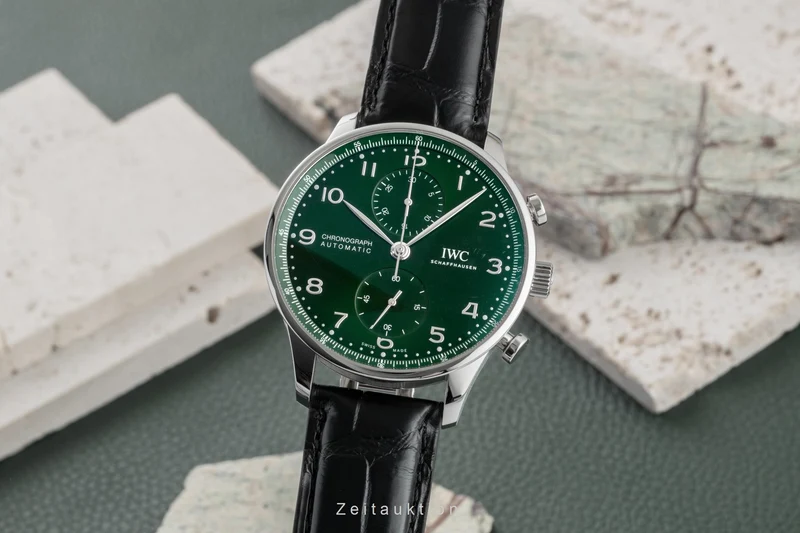 IWC Portugieser chronograph steel automatic men's watch IW371615 LP: 9100EUR [2603212]