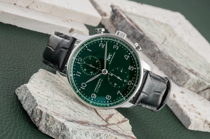 IWC Portugieser chronograph steel automatic men's watch IW371615 LP: 9100EUR [2603212]