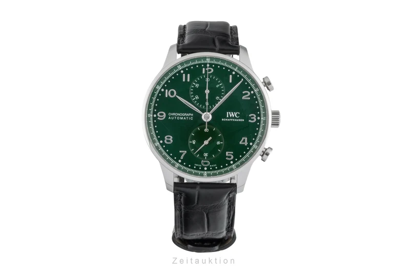 IWC Portugieser chronograph steel automatic men's watch IW371615 LP: 9100EUR [2603212]
