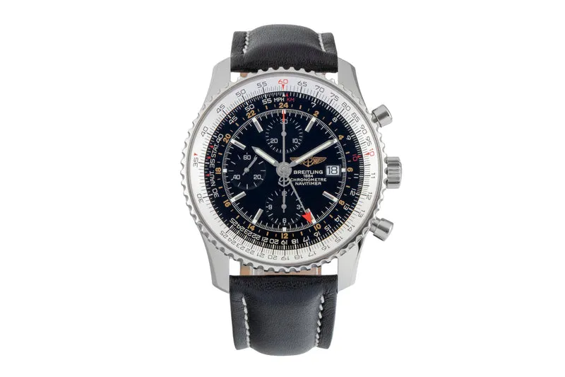 Breitling Navitimer World chronograph steel automatic men's watch A24322 [2603403]
