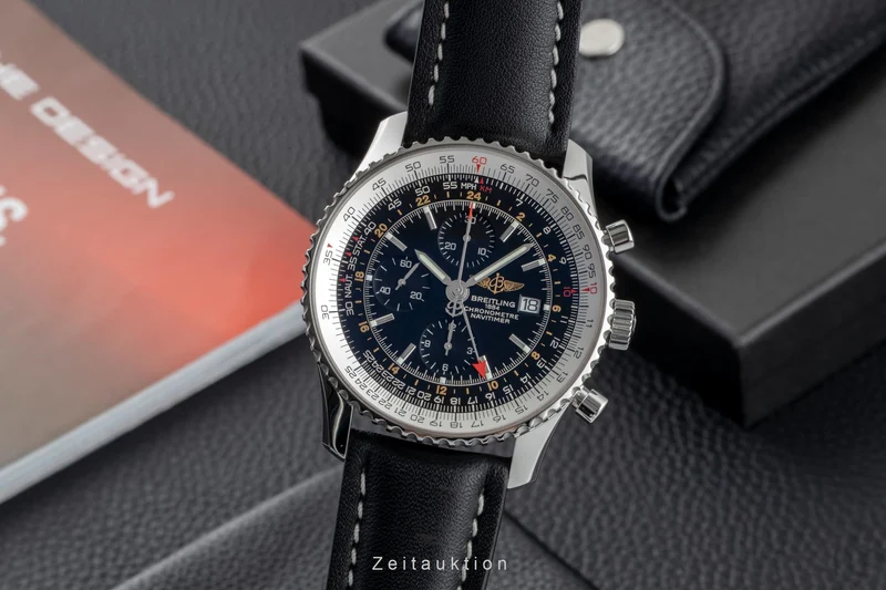 Breitling Navitimer World chronograph steel automatic men's watch A24322 [2603403]