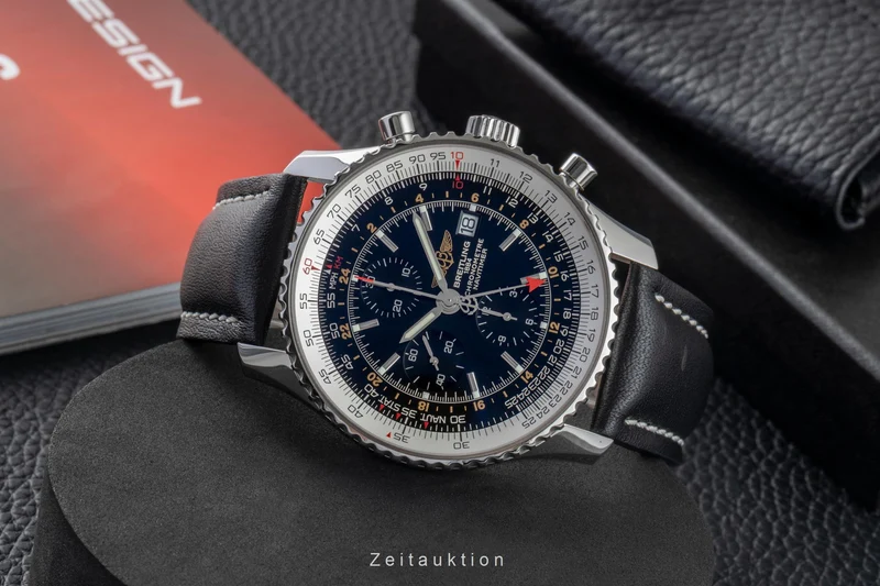 Breitling Navitimer World chronograph steel automatic men's watch A24322 [2603403]