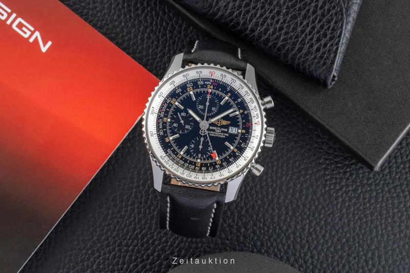 Breitling Navitimer World chronograph steel automatic men's watch A24322 [2603403]
