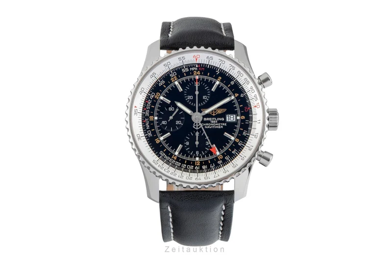Breitling Navitimer World chronograph steel automatic men's watch A24322 [2603403]