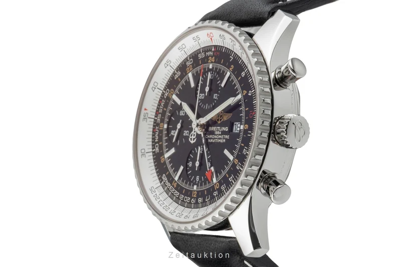 Breitling Navitimer World chronograph steel automatic men's watch A24322 [2603403]