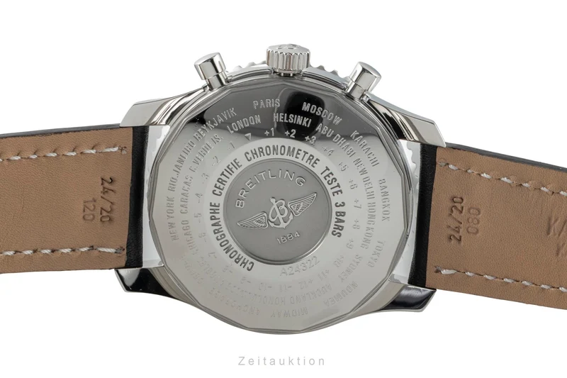 Breitling Navitimer World chronograph steel automatic men's watch A24322 [2603403]